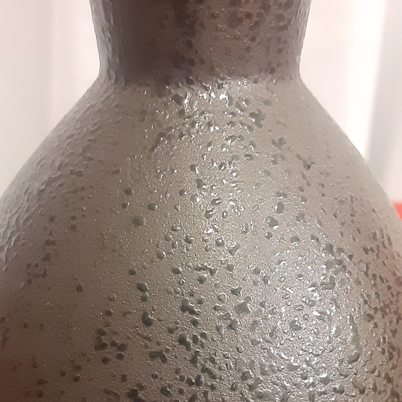 Sake Set for One, Black with White, Salt Glaze (Orangepeel Texture) MCI Japan - Picture 6 of 7